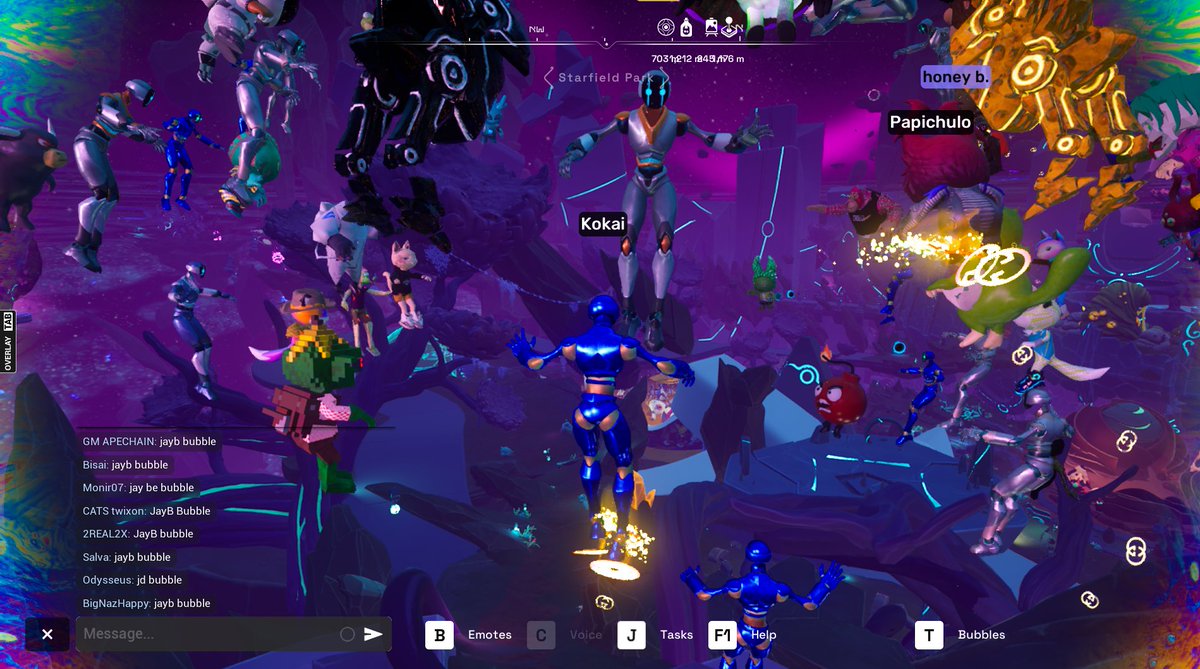 TheKokai's tweet image. Proof of play for another game night with @OtherGamesXYZ  x @MarsCatsVoyage on @OthersideMeta 

Thanks to @ClassicsCrypto @honeybd @morethenhype and everyone that attended.  Now I need to fix my controller so I don&apos;t fumble 360 jumps on my keyboard under pressure 😅
