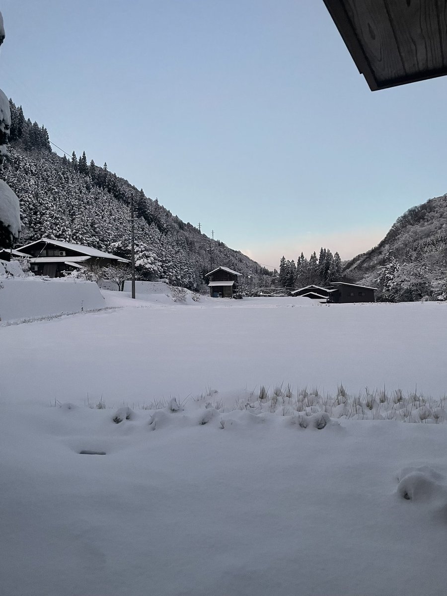 思ったより降ったなぁ@飛騨高山