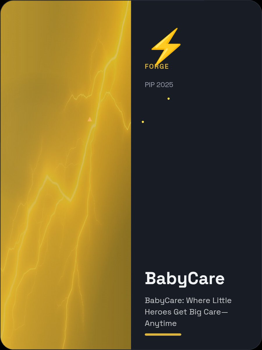 brightthe1st's tweet image. My PIP4 legacy: BabyCare

&quot;BabyCare: where little heroes get big care – anytime.&quot;
8 weeks of learning. I wanted a project that reflected my career choices, so I asked myself: how can technology make a real difference in people’s lives? That’s when I thought about new mothers ...