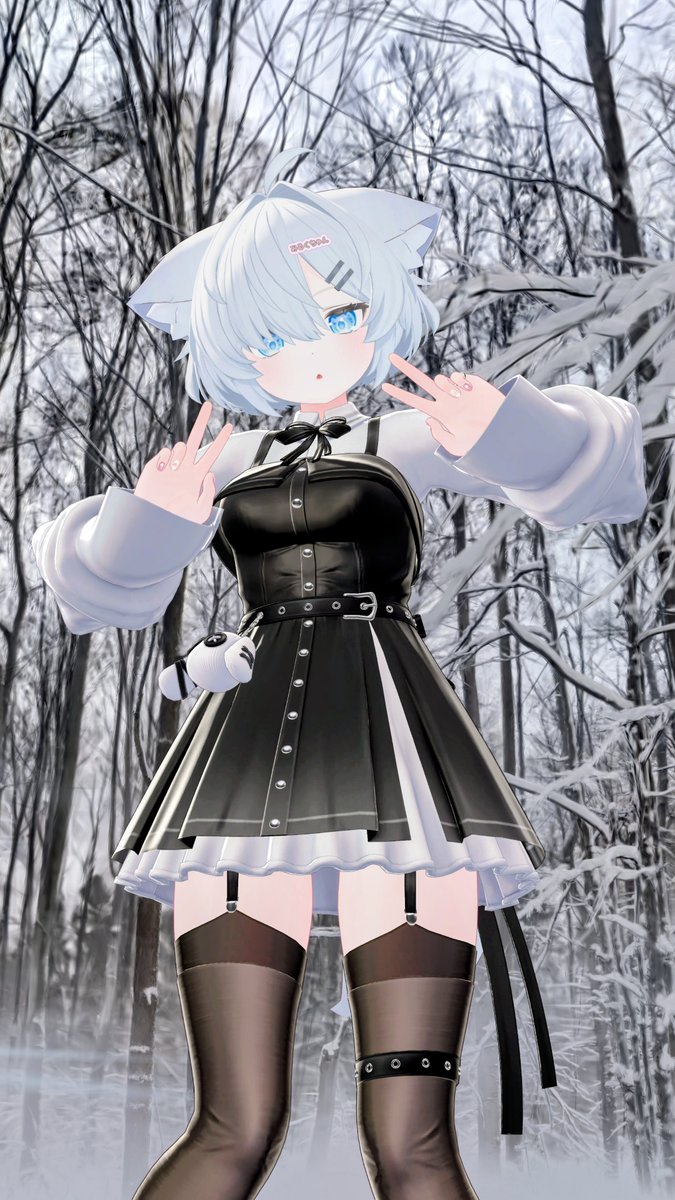 @みねちゃん様 もくようびにゃん🍼 さむいね❄ #VRChat