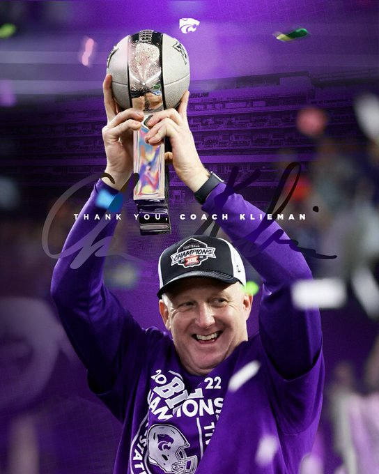 Class Act <a href="/CoachKli/">Chris Klieman</a>    THANK YOU from the bottom of my heart for representing <a href="/KStateFB/">K-State Football</a> so well.  God Bless you.