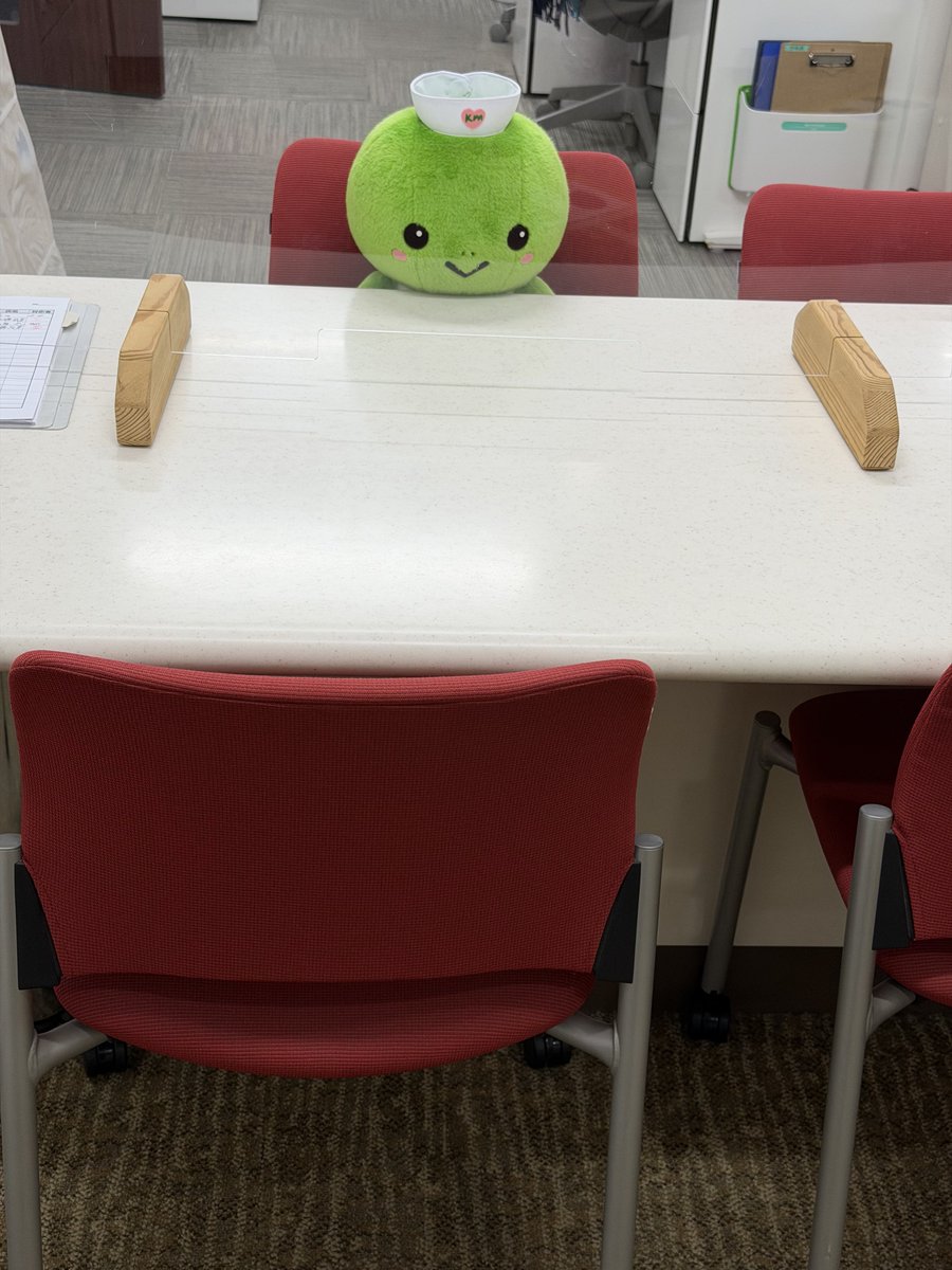 窓口対応もお手の物🐢
いつも窓口横の上から大学を見守ってます🐢

#亀田医療大学
#はーとちゃん