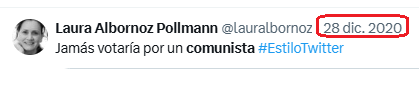 <a href="/lauralbornoz/">Laura Albornoz Pollmann/BuenaPeroZurda</a> <a href="/jeannette_jara/">Jeannette Jara Román</a> Nadie está obligado a ser consecuente y creo que todos, alguna vez, hemos tenido que darnos una tremenda voltereta. ¿O no Laura?
👇👇
x.com/lauralbornoz/s…