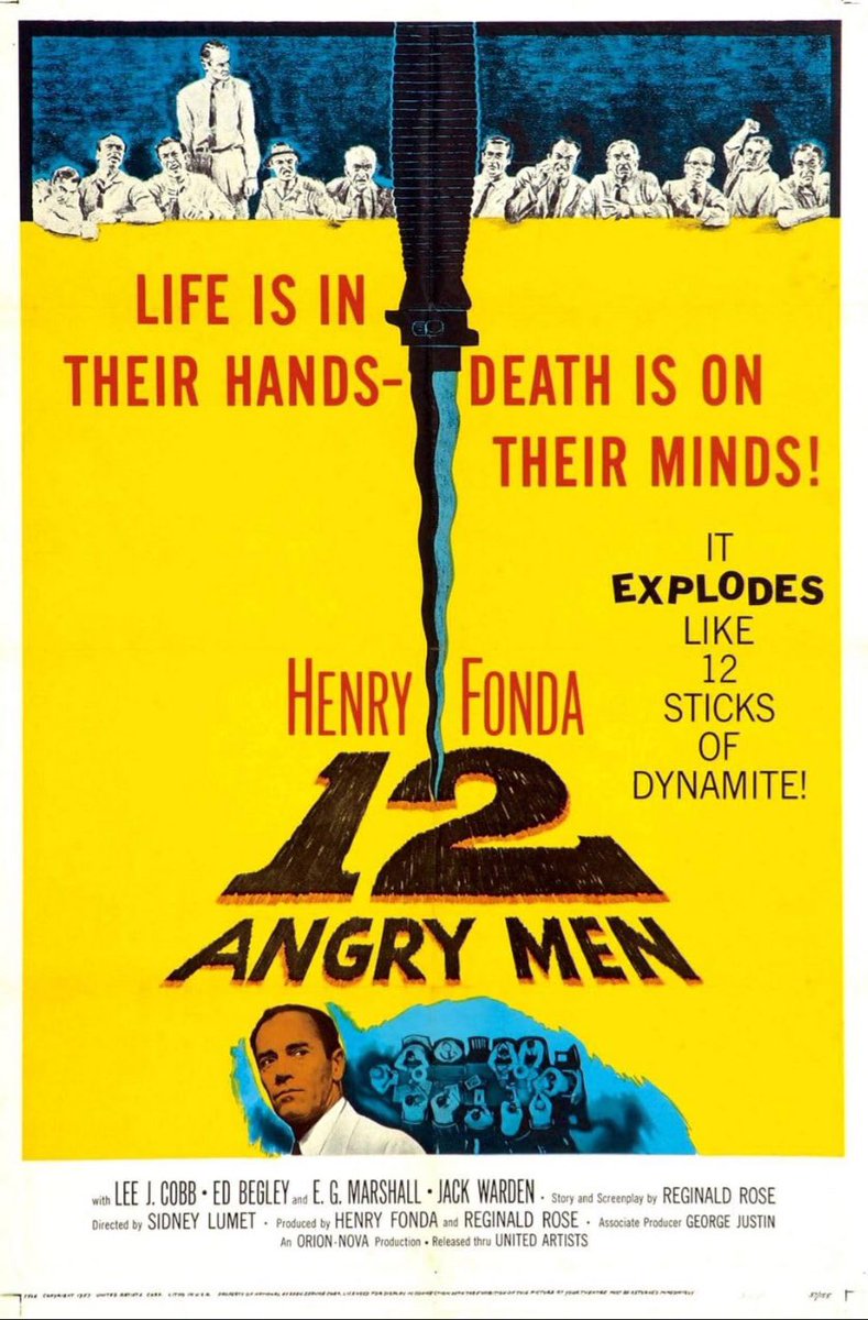 توني خلصت 12 angry men (١٢ رجل غاضب) وحابب اقيمه ١٠ /١٠ ، تاريخي  يا عزيزي المتابع جرب تتابعه 🔥🔥