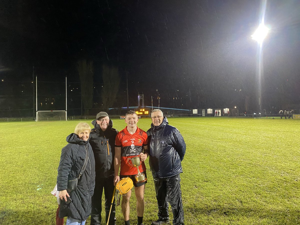 Darragh Flynn and his fan club after the final of the Senior Hurling League in the Mardyke <a href="/UCCSport/">UCC Sport</a> <a href="/Ballygiblingaa/">Ballygiblin GAA</a>