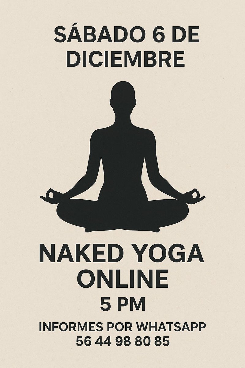 Let's naked yoga!!!! Unete al grupo chat.whatsapp.com/IHIKliCv42Q9jp… #nakedyoga #yogaaldesnudo #yogaonline #nakedyogaonline
#aceptacioncorporal
#cuerpolibre
#normalizandoeldesnudo