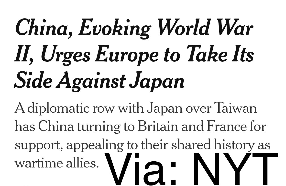 Chinese European Coercion:🧵

China has seemingly taken the recent relaxation of certain measures and investigations by the EU as a sign to lean on the yokes of principal European powers when it finds itself at loggerheads with other powers and will use Europe’s response as a