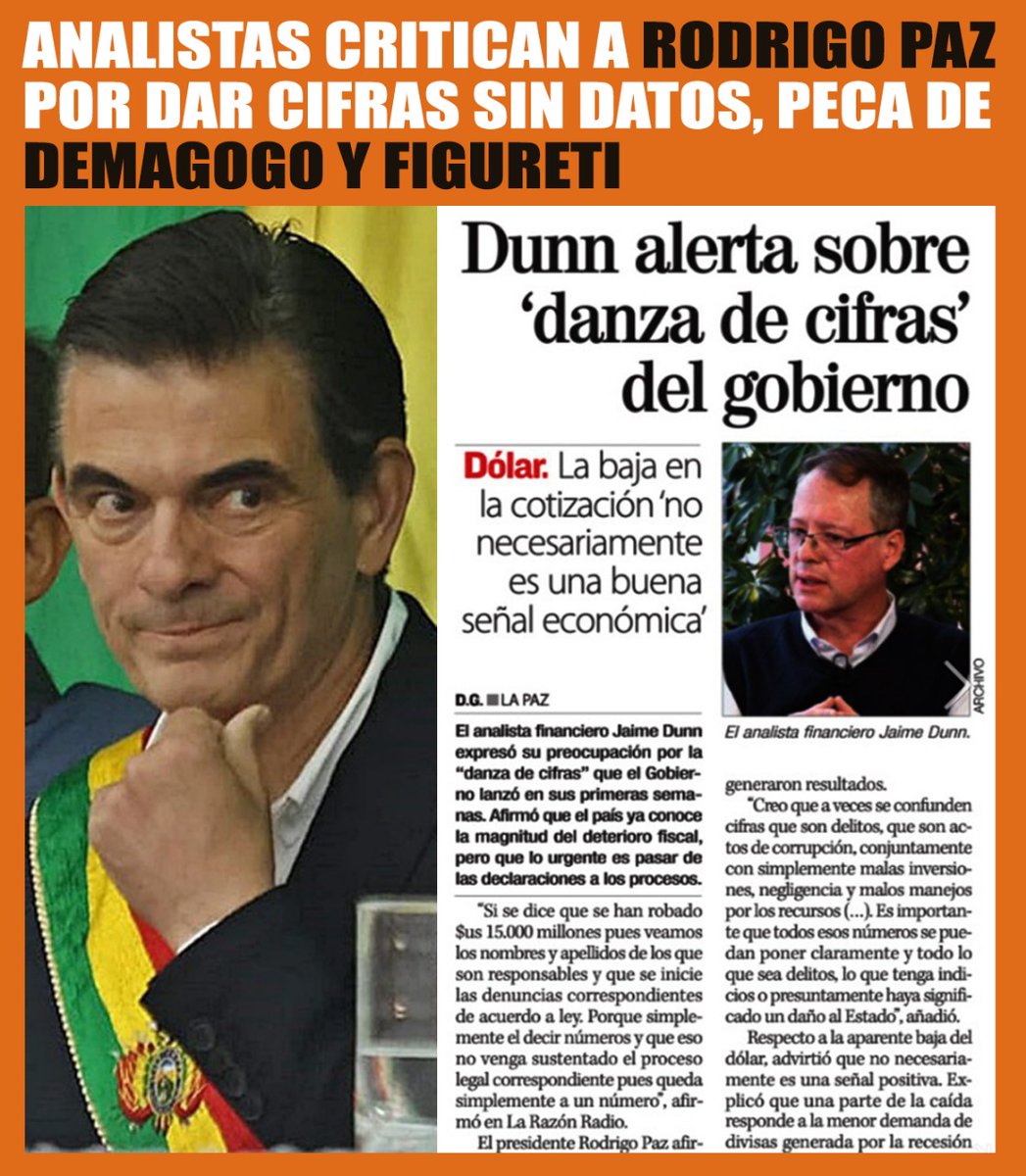 Rodrigo Paz Pereira peca de demagogo y figureti. #RodrigoPaz #EdmanLara
#EvoPueblo #EvoMorales #LuisArceTraidor