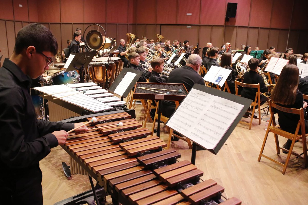 Concierto de Santa Cecilia a cargo de la Banda de Educandos de nuestra Sociedad y realizado el domingo 16 de noviembre de 2025 en el Auditorio de Sax.