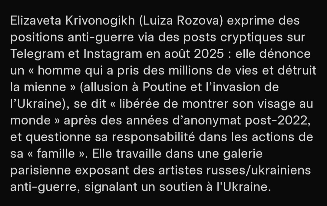 CaesarHowitzer's tweet image. La fille de #Poutine serait hostile à la #GuerreEnUkraine. J&apos;emploie le conditionnel quand on sait à quel point les russes n&apos;ont rien à envier aux musulmans concernant la &quot;taqîya&quot;. Dommage, son insta est privé. Difficile de voir ce qu&apos;elle dit de l&apos;#Ukraine ou de la #Russie🤔