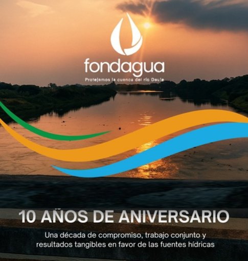 Hoy celebramos un evento conmemorativo por nuestro año n° 10 de aniversario como FONDAGUA🏞️💧

En este evento nos acompañaron socios, representantes de comunidades, y actores de territorio que creen en una cuenca hidrográfica más resiliente y más sostenible🧑‍🌾🌱✅