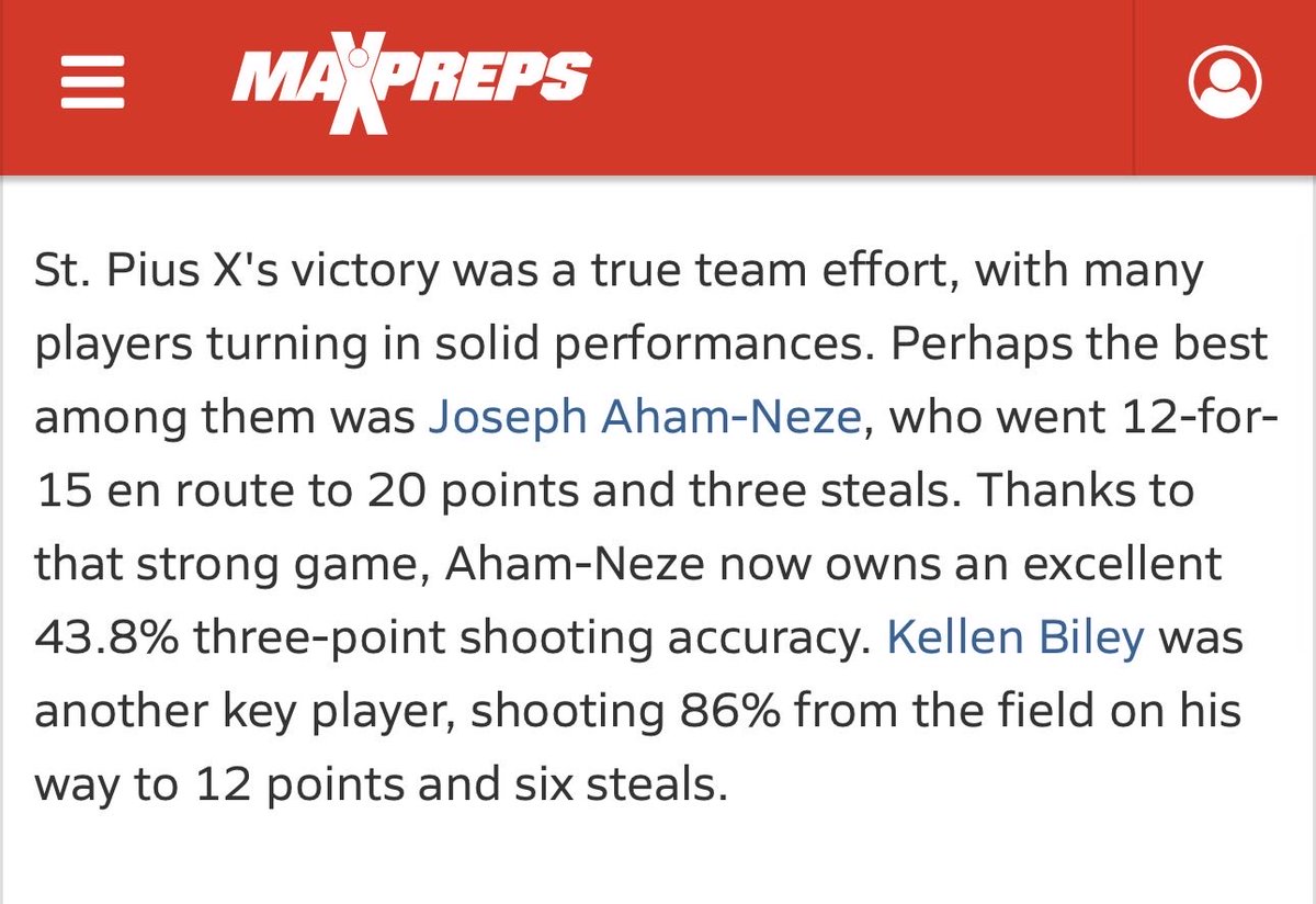 Had a solid 19p game and, most importantly, got the win with my guys. Here are some of my highlights.

hudl.com/v/2TJh7b