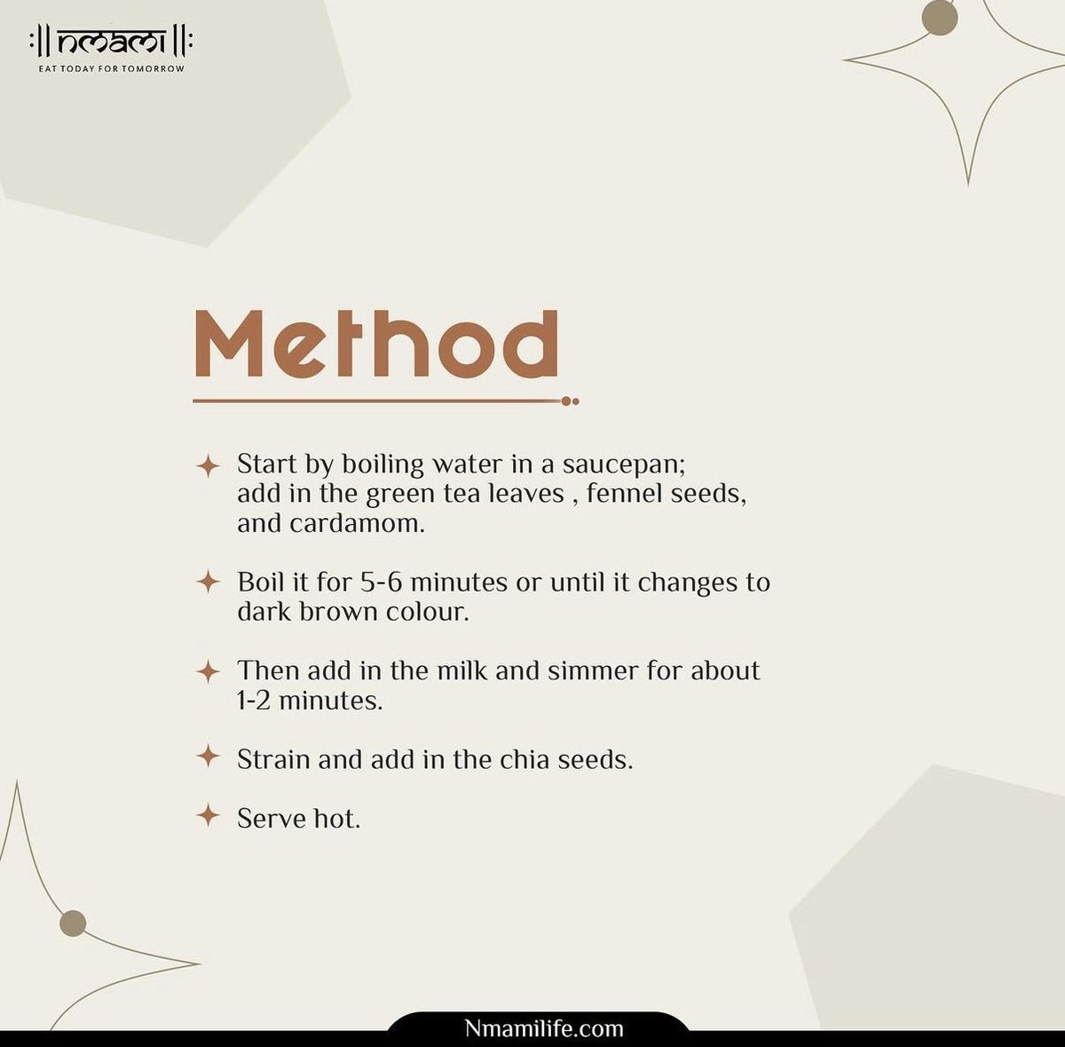 nmamilife's tweet image. Recipe of the day 
—
Fennel Chia Tea is a very cooling recipe for the body. Not only does it pack nutrients but also refreshes us up. Go ahead and try it

#Nmamilife #NmamiLifeGirl #EatTodayForTomorrow #Nutrition #Nutritionist #Diet #Dietitian #Health #Lifestyle #Nmami.