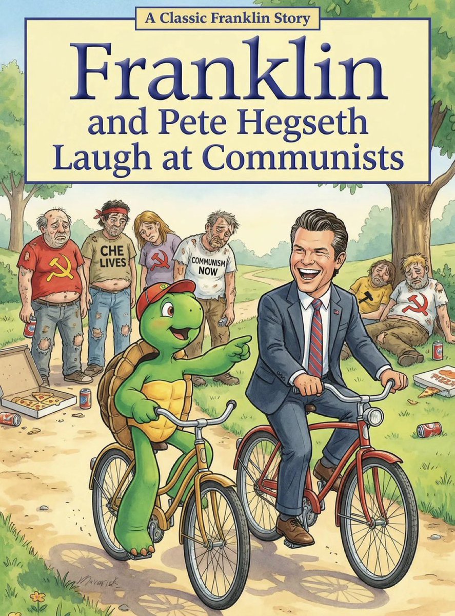 The meme explosion since Pete Hegseth posted Franklin the Turtle taking out  drug smugglers with a bazooka has been delightful.