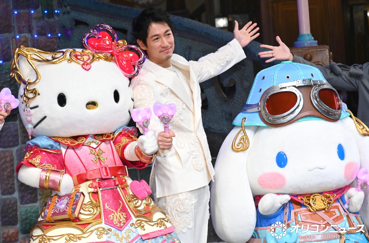 ディーン・フジオカ
ハローキティたちと笑顔でダンス🕺✨

ピューロランド35周年イベント
オープニングセレモニーに登場🎊
サンリオファミリー入りに喜び
oricon.co.jp/news/2422428/f…

蒼井翔太、Revo、千葉大樹（Kroi）、TAKAHIRO、キティ、シナモロール、ポムポムプリン、クロミらも登場

<a href="/DeanFujioka/">Dean Fujioka藤岡靛</a>