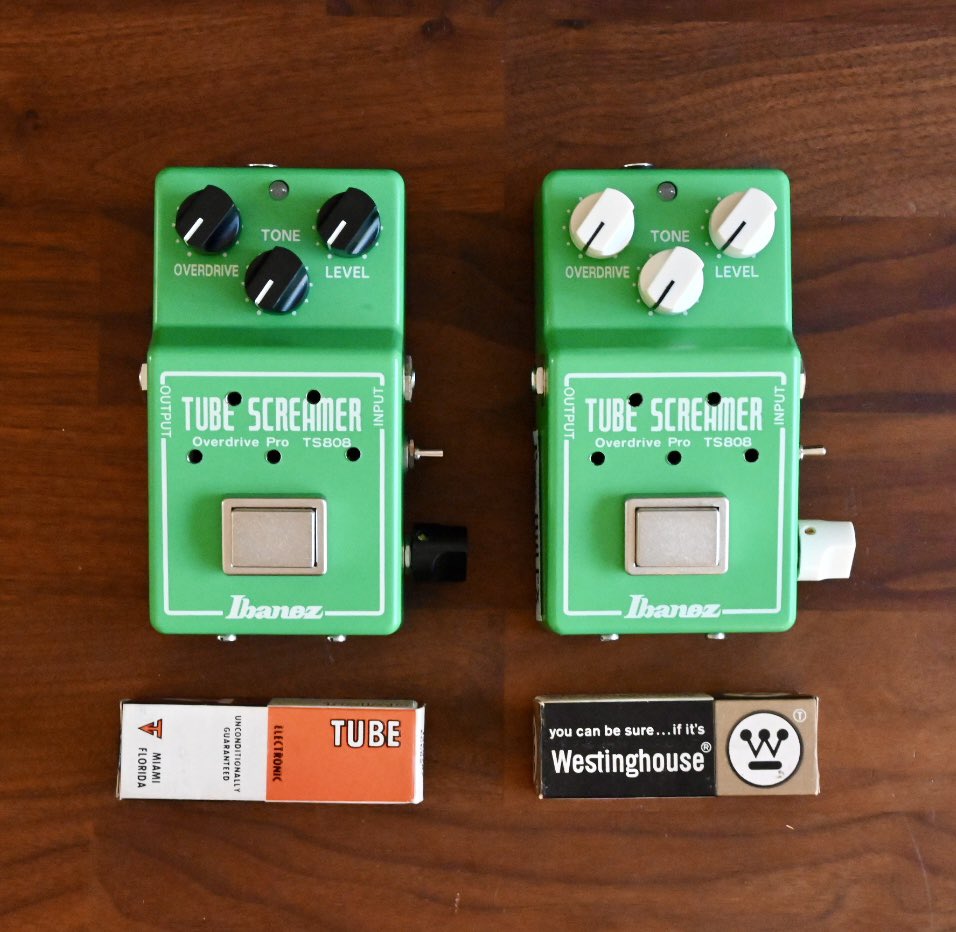 TS808 12AU7 Mod 2台を、ウェブストアに追加しました。詳細は