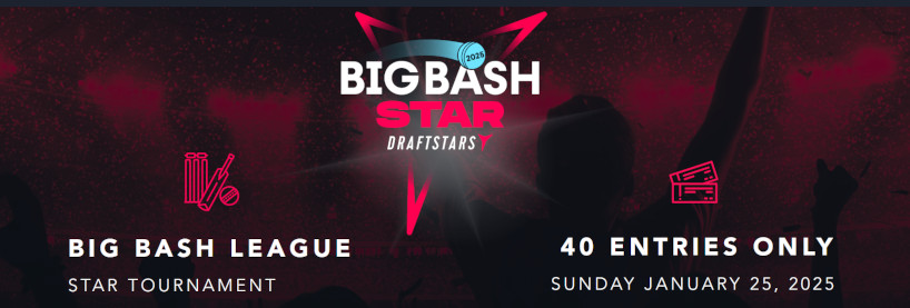 RankingsDFS's tweet image. The Big Bash Star is back at @DraftstarsAU and there&apos;s a $60,000 prize pool up for grabs in this season&apos;s Final!

Find out more about qualifiers here: beforeyoubet.com.au/big-bash-star-… #BBL15 #BigBash #AUSvENG