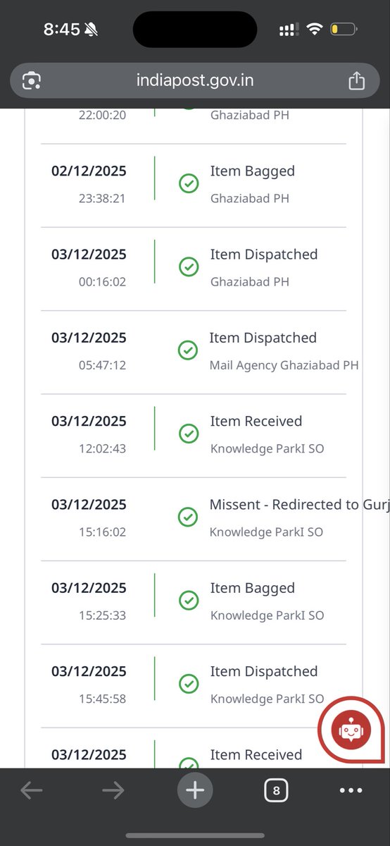 I don’t know why my parcel gets sent back from KNOWLEDGE PARK SO all time rather than delivering at my home. I am very fed up from this behaviour <a href="/IndiaPostOffice/">India Post</a> <a href="/JM_Scindia/">Jyotiraditya M. Scindia</a> Consignment number is CY186017992IN