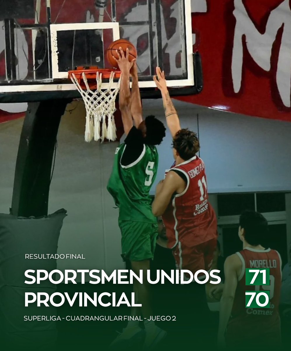 #Superliga | Me complace anunciarles… 

¡¡¡QUE GANÓOOOOOOOO EL VERDEEEEEEEE!!! 💚

✅ Tras un cierre con dudas, los árbitros dictaminaron el triunfo de Sportsmen Unidos ante Provincial. 

¡VAMOOOOOOOOOOOOOSSSSS! 🇳🇬
