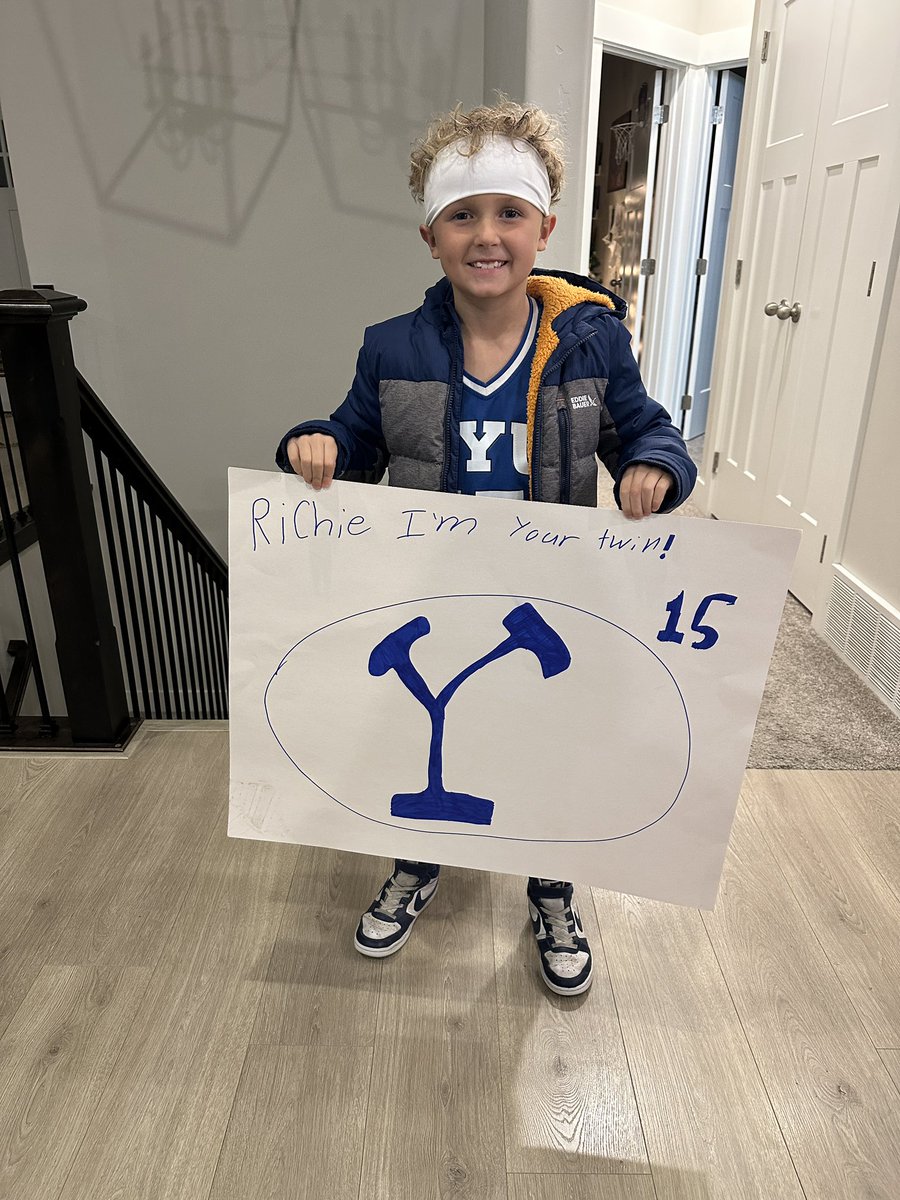 That’s my son! Biggest Richie Saunders fan there is!