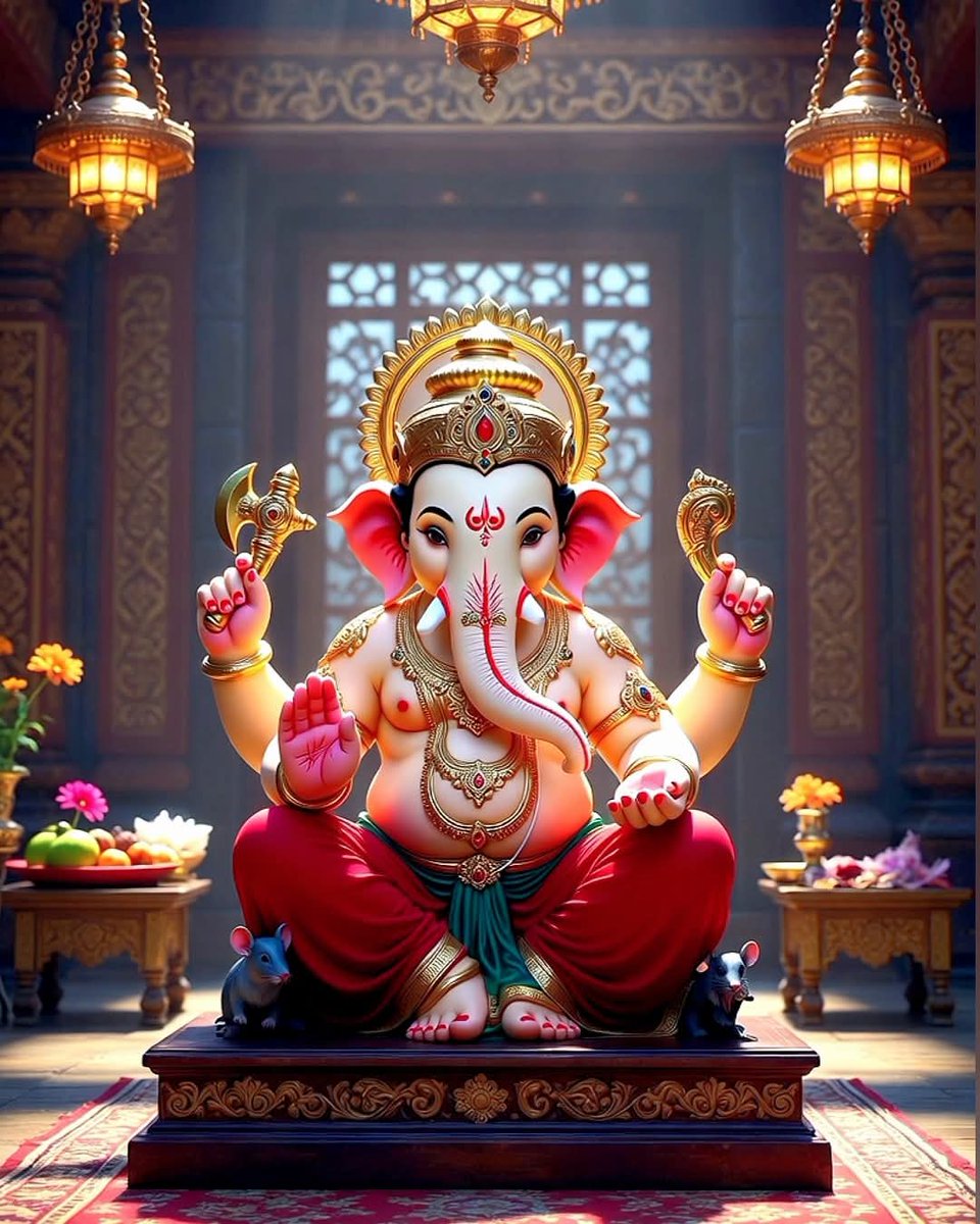 puja_0021's tweet image. गणपति बप्पा मोरया  मंगल के दाता, विघ्नों के विनाशक!

गणपति बप्पा मोरया, मंगल मूर्ति मोरया! संकट हरने वाले, विघ्न-विनाशक प्रभु। आपकी कृपा से हर नई शुरुआत मंगलमय हो जाती है।भक्तों की सुनते हैं, मन की हर इच्छा पूर्ण करते हैं बप्पा, अपने आशीर्वाद का सदा साथ बनाए रखना। 🙏🌸