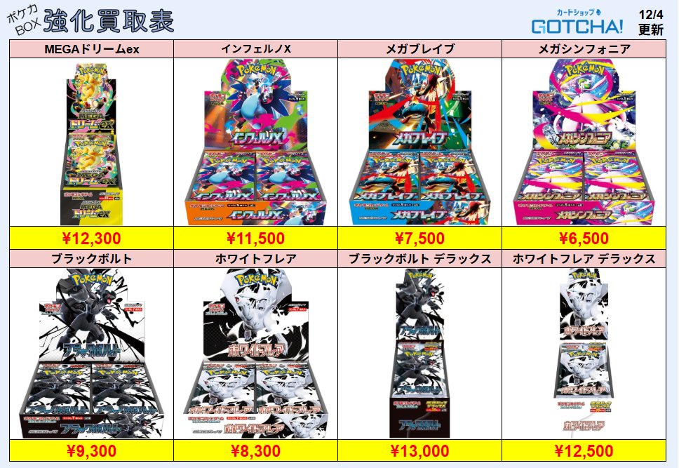 ⚡ポケモンカードBOX 強化買取⚡ 数量限定・在庫に達し次第、価格変更