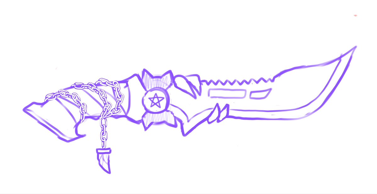 <a href="/KurokoChomper/">Kuroko Chomper🐊🧪</a> upgraded my arsenal. Problem is cool custom weapons need fitting names. My old revolver was called Wages of Sin; what should this revolver and hunting knife be called? Give me your best names as individual pieces or a set.

#melanarty