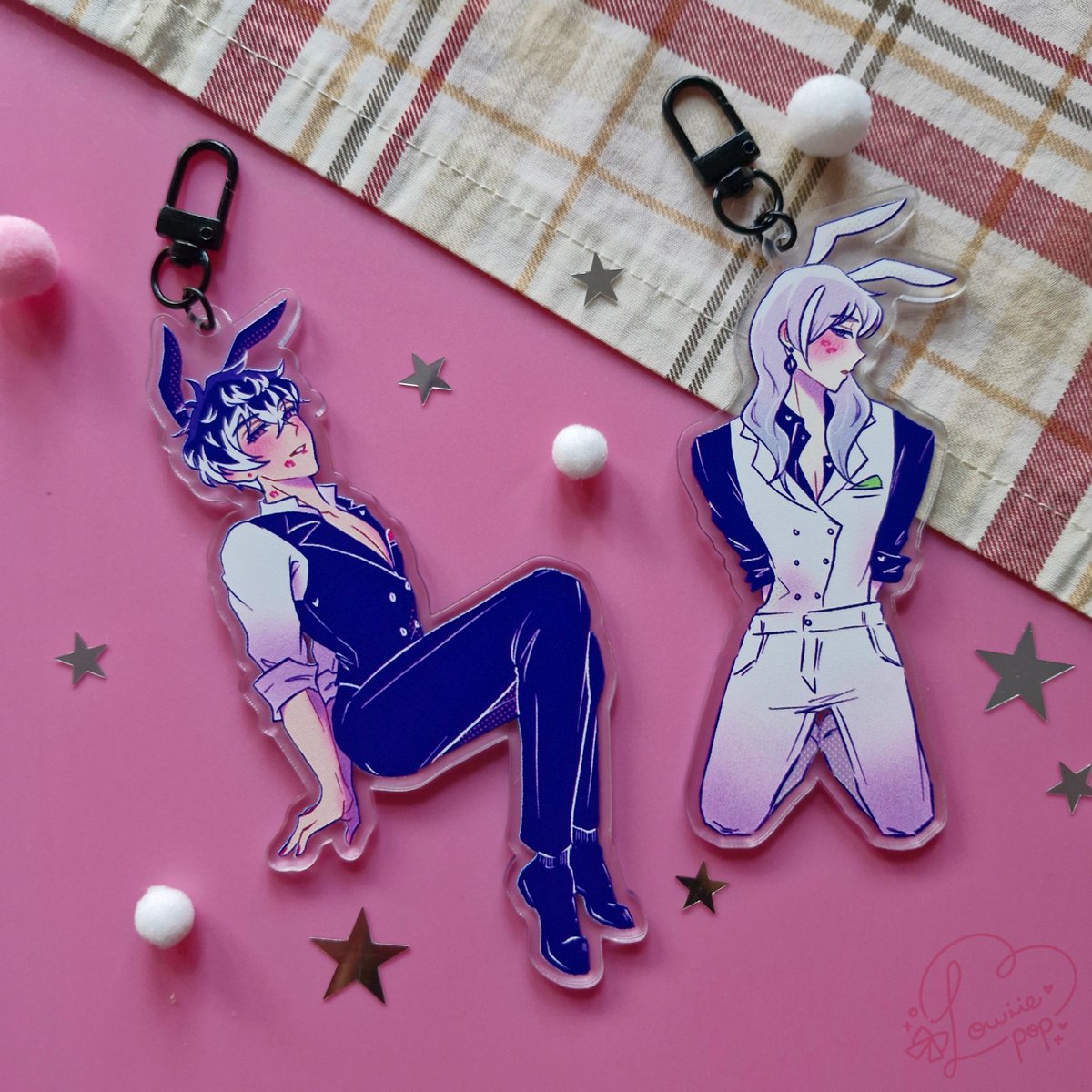 Choo choo~! 🚂 Here's to the debut of my acrylic keychains! They