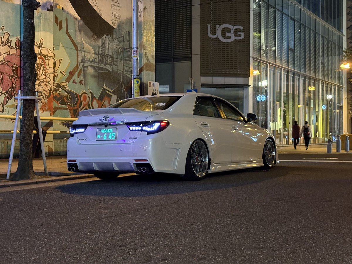 #今年の仕様を振り返る
納車されて顔面にモデリスタガーニッシュぶち込んでサイドスカートつけてダックテールつけて車高めちゃくちゃ低くされてちょい上げてグリル白く塗ってリアバンパー白く塗ってテールランプ変えてまだまだ未完成すぎる