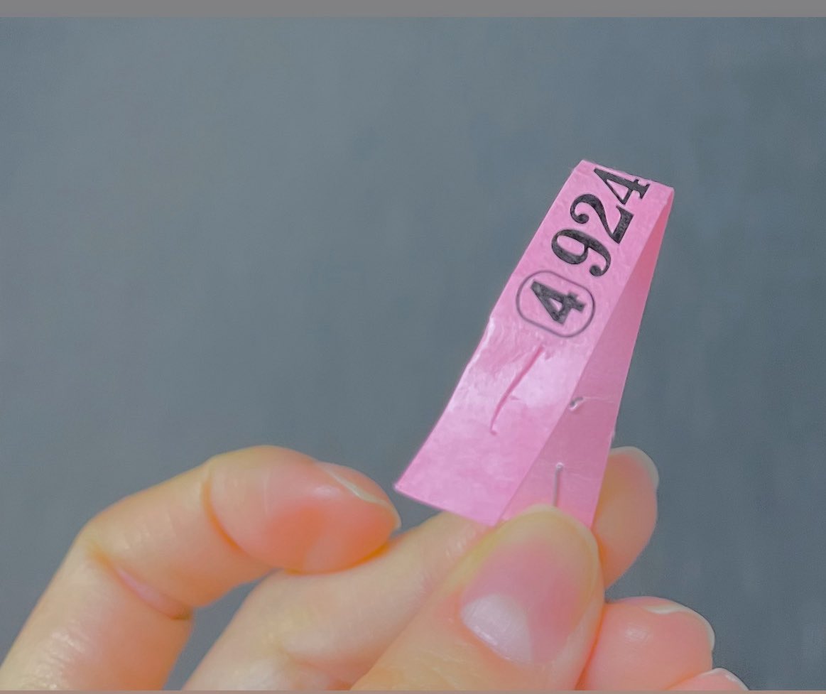 慌てて冬コート出したから、クリーニングのタグ付きっぱなしだった