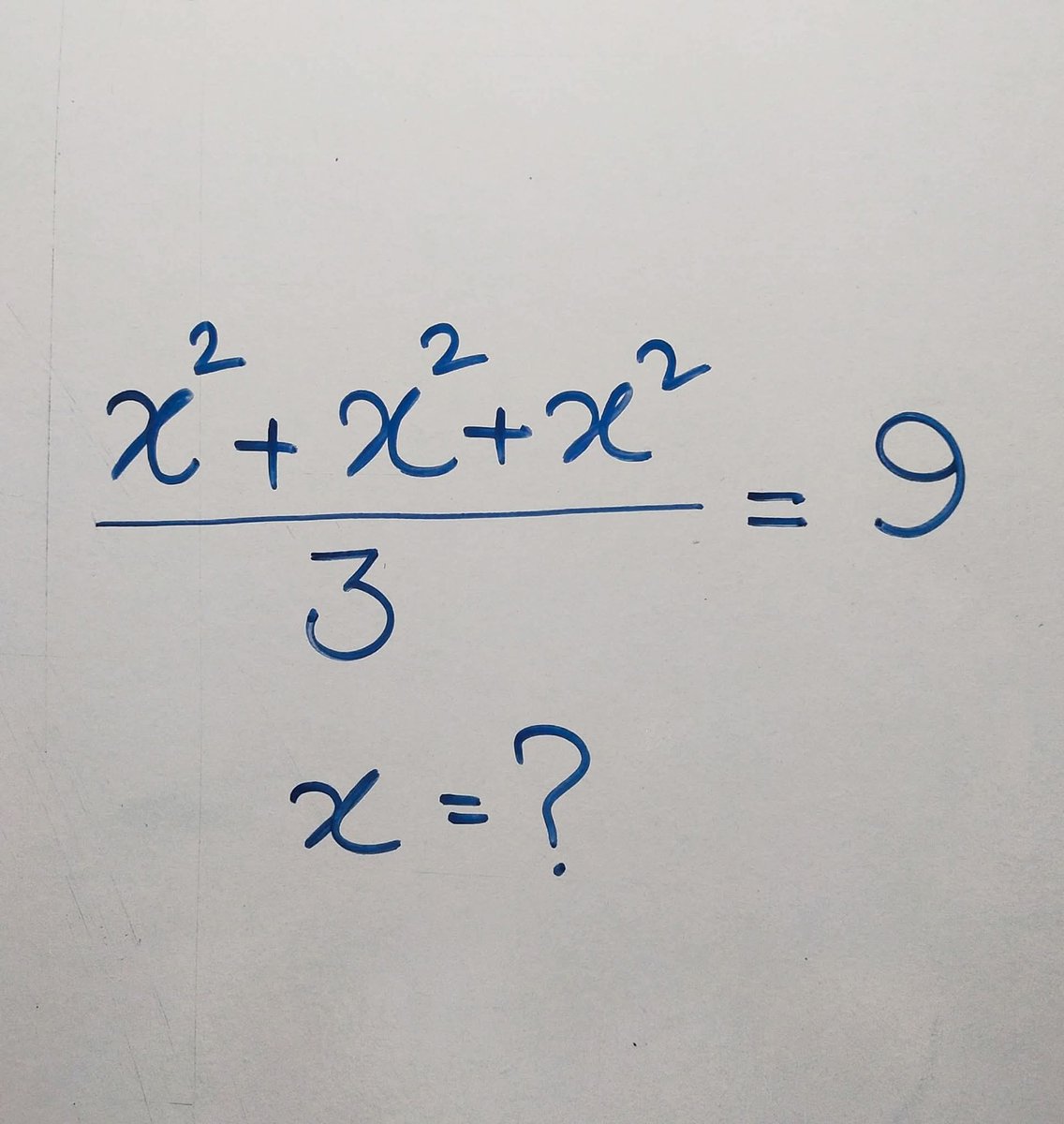 What's the value of x