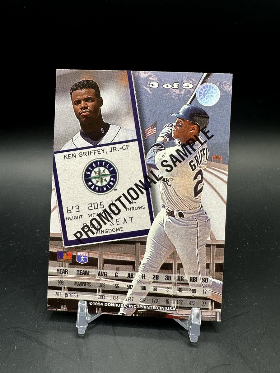 Junk Wax Odd Balls: 1994 Leaf Promos Ken Griffey Jr.! I have recently enjoyed going down a rabbit hole and collecting promo cards. Never seen these before and they are fun to collect! What about you? #junkwax #baseballcards #cardcollector #cards #kengriffeyjr