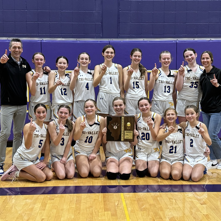 State Bound! Congratulations to Tri-Valley’s 7th grade girls basketball team on defeating Monticello 28-22 on Wednesday night to win their IESA 7 3A Sectional and advance to the state tournament. The girls will play Saturday at 1:30 pm in Auburn. GO VIKINGS!