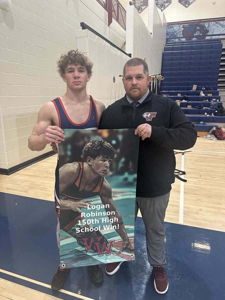 Congrats to the Woodstock varsity men’s wrestling team for sweeping the Tri-meet against River Ridge and North Springs. The girls team had a few really big varsity wins as well!
A special congratulations goes out to Logan Robinson for achieving his 150th High School Win tonight.