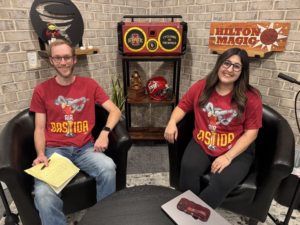 The Yonger Bastida fan club met tonight to talk about the *very * dominant No. 3 Iowa State Cyclones. <a href="/BenVisser43/">Ben Visser</a> &amp; photog/producer <a href="/AidenJWyatt/">Aiden Wyatt</a>.