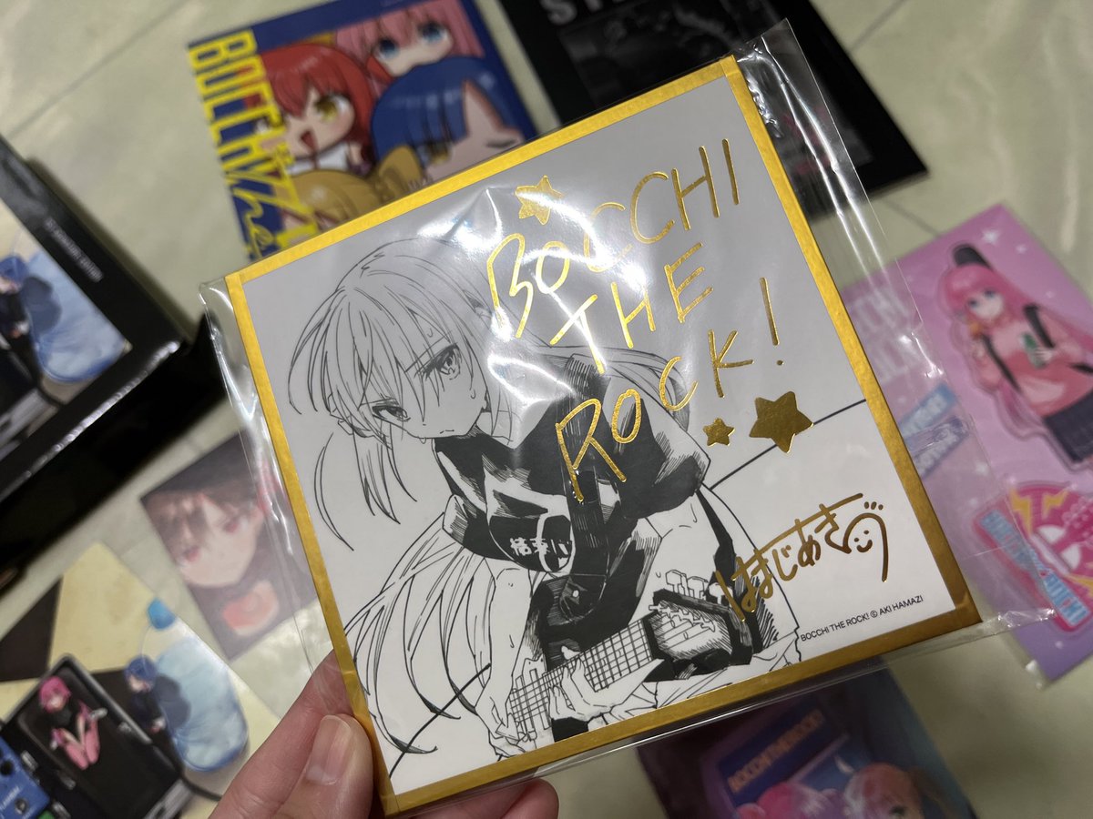 ぼっち・ざ・ろっく！　サイン会特典限定ステッカー＆サイン会限定ペーパー ぼっちざろっく8巻の韓国限定特別版(サイン会版)のやつ昨日届いてた