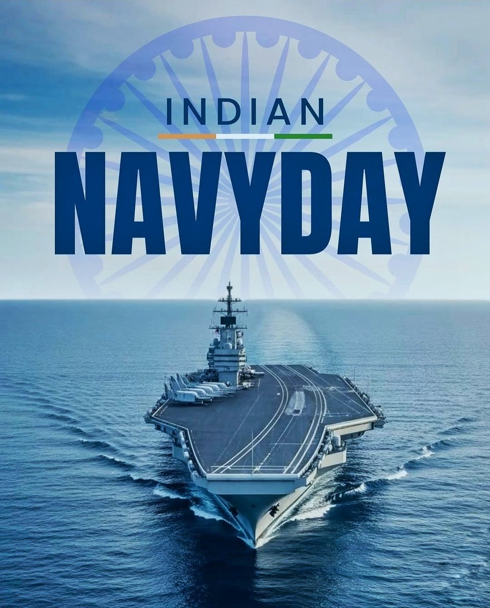 sureshpprabhu's tweet image. Saluting the brave warriors of the Indian Navy who guard our maritime borders with courage and dedication. 🙏🏻🇮🇳

Warm wishes on Indian Navy Day. 💐🇮🇳

#NavyDay2024 #IndianNavyDay

@indiannavy @IndiannavyMedia