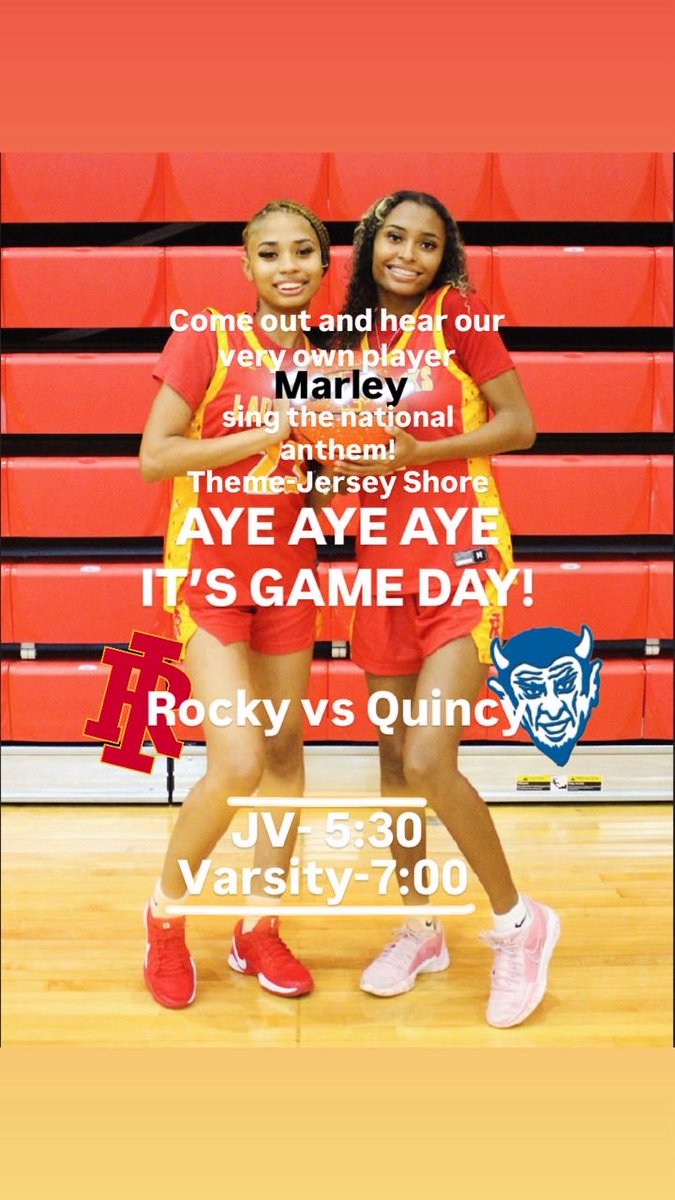 GAMEDAY!!!
The Lady Rocks are home tonight against Quincy!

Sophomores at 5:30
Varsity at 7:00