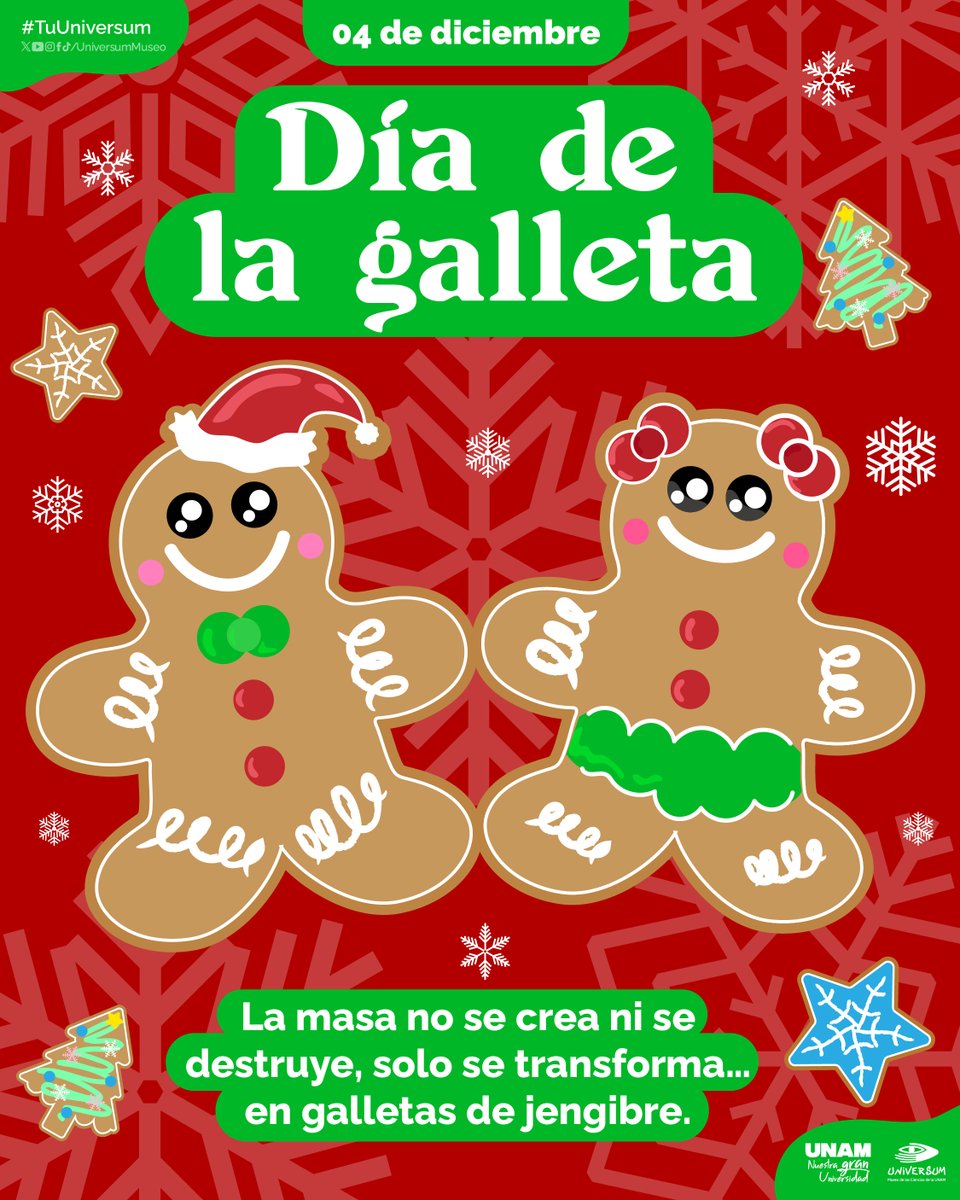 UniversumMuseo's tweet photo. ¡Nos encantan las galletas! 🍪 Hoy se celebra su día. 😋

#TuUniversum https://t.co/GAW1IRvzTk
