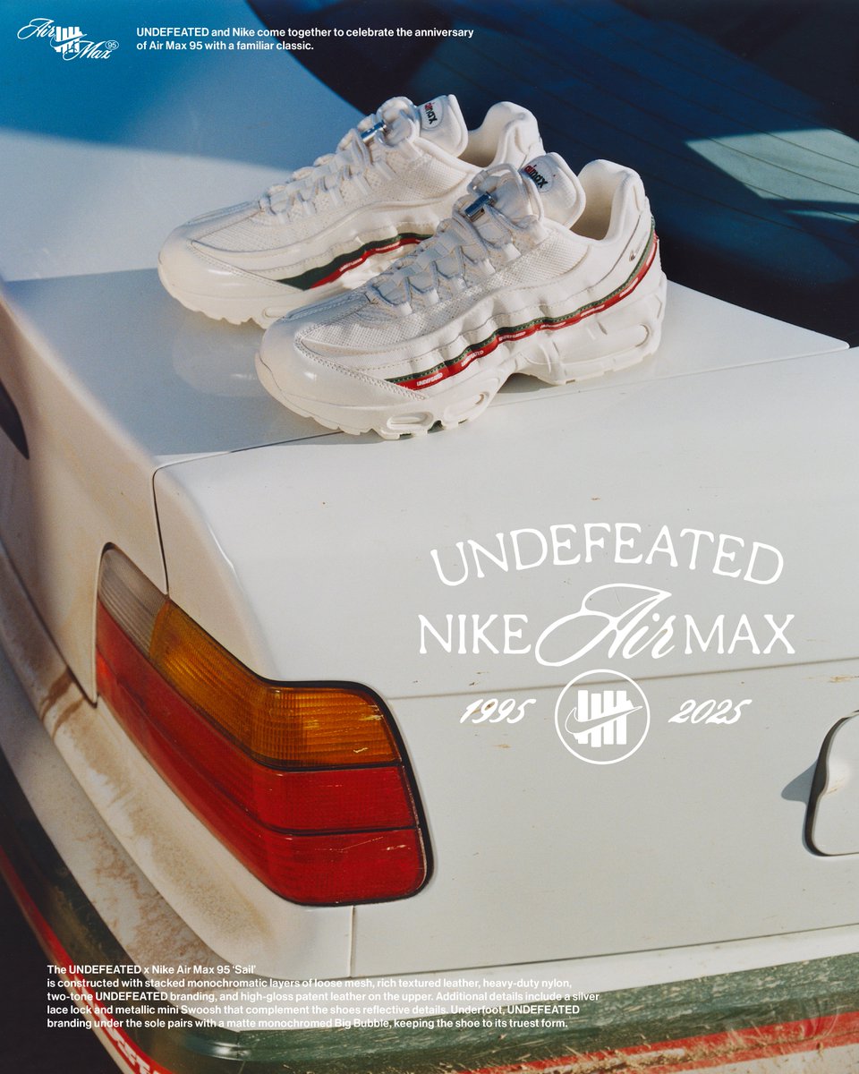 UNDEFEATED × NIKE AIRM AX 95 SAIL/28cm新品｜Here's an official