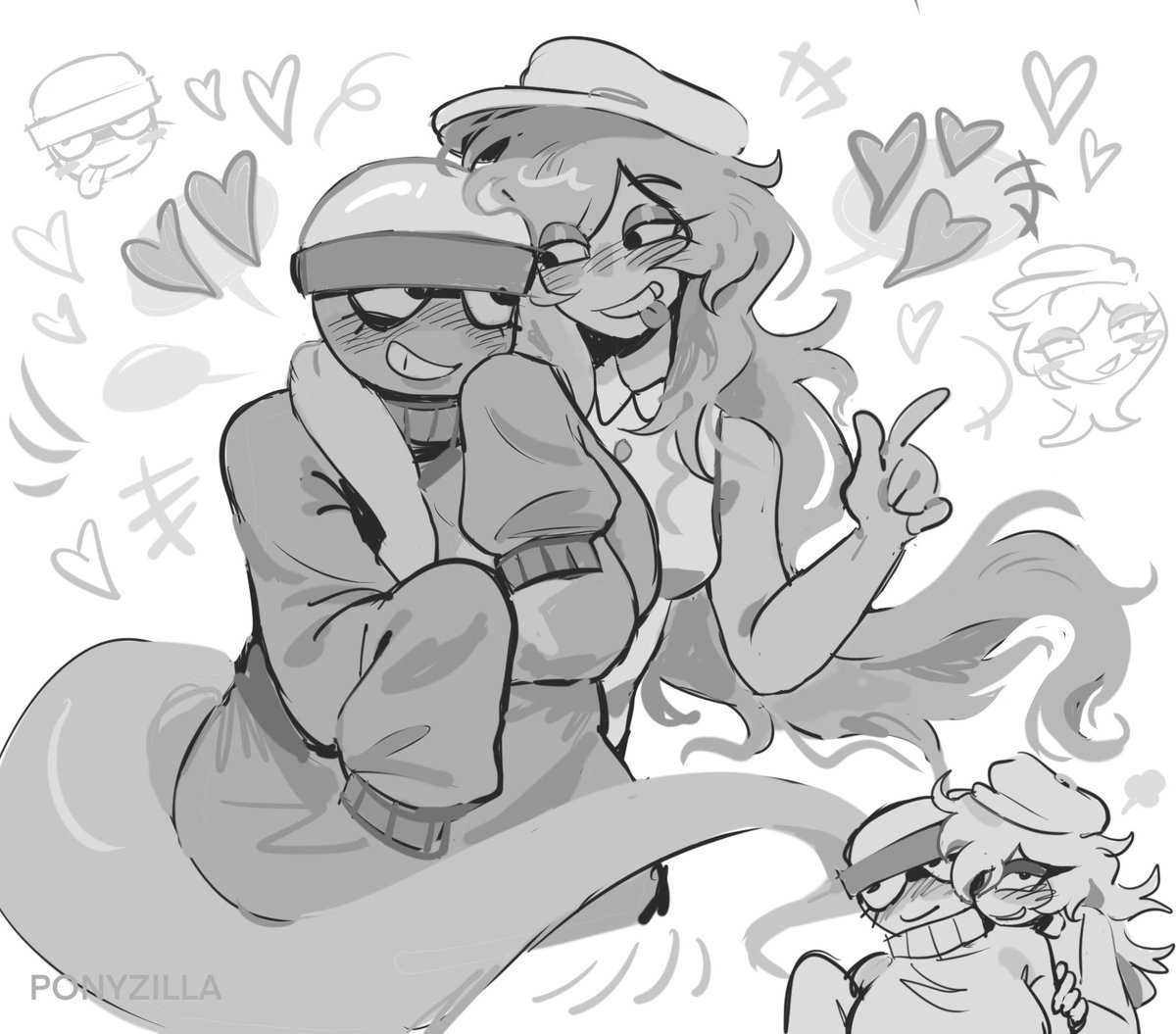 ribbonhorse's tweet image. Finished commissions