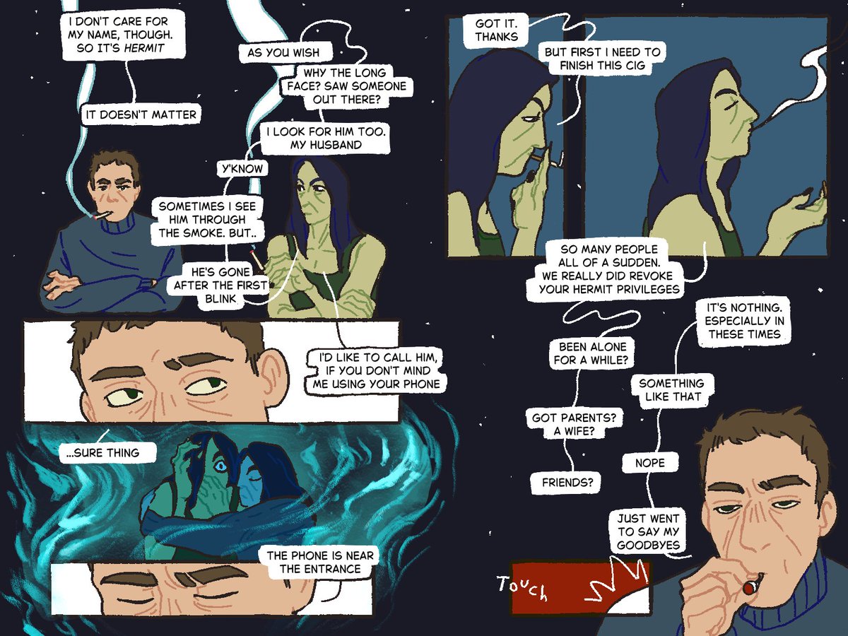 sowsandreaps's tweet image. eng version of the palegun comic

read a bit more about twins and they are TOO GOOD to be in this godforsaken setting??? especially with how it all ends????

pt 11

#palegun #ninah #noimnotahuman #noimnothuman #palevisitor #ninahfanart #ninahtwt