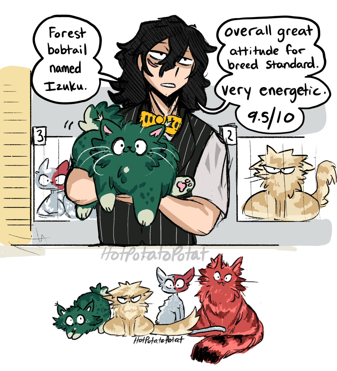 HotPotatoPotat's tweet photo. I'll put these all in a thread later but in case you missed it, here's Izuku and Katsuki! https://t.co/DS0560XoJP