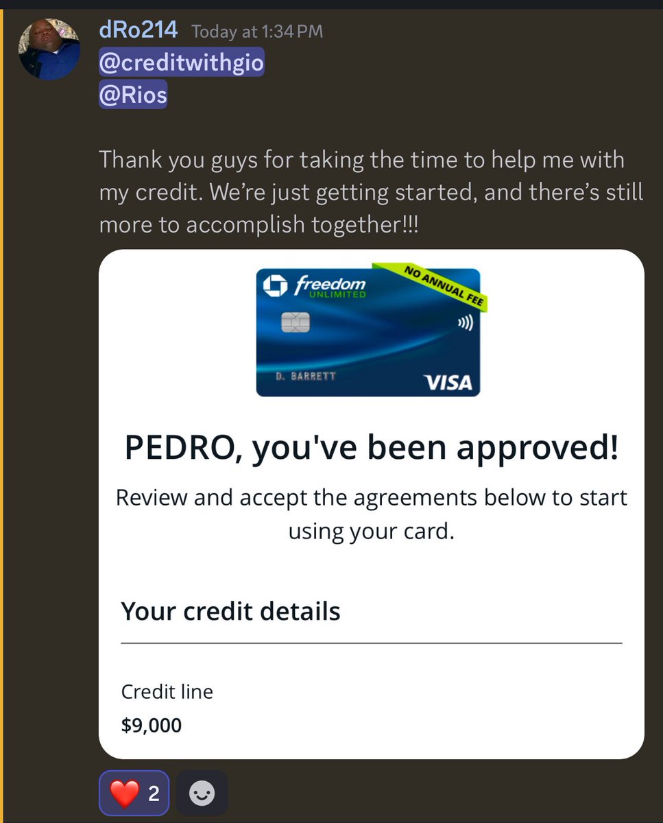 riostoriches's tweet image. Use your credit card on purchases where you will receive a payout in less than 30 days.

If you don’t have credit, we will help you  get approved for credit cards and get higher credit limits

Join the free group discord.gg/built2cop