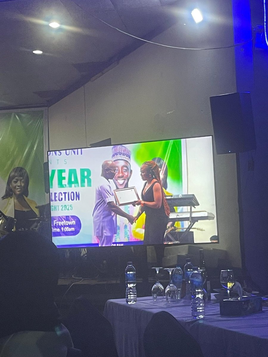 Congratulations @Karifatu Conteh of Radio Democracy 98.1 on winning the best Radio Reporting award on health for 2025 &amp; for being recognized for your  role in health care reporting in Sierra Leone.
Thanks Ministry of Health for the award and recognition. 
#Congratulation.