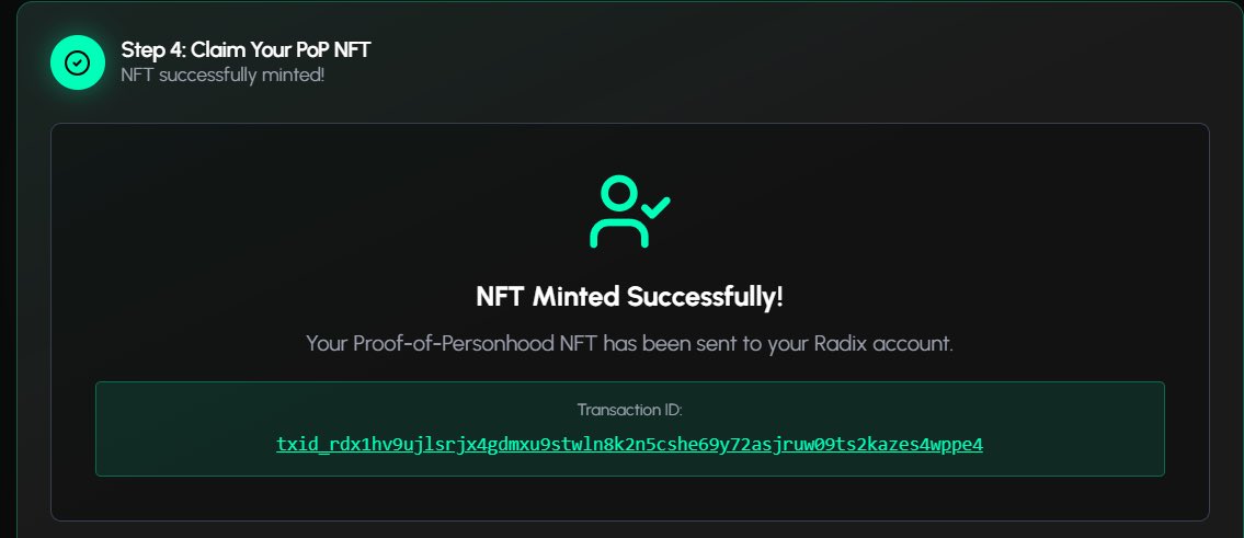 Gamejudge_'s tweet image. Heeyyyyyyyyy @idOS_network  finally fixed the Radix quest! 

It made me sign a few transactions to mint my PoP but it finally worked after weeks of errors. 

Time truly does fix all things I guess. 

With idos you can secure your web3 identity in one place, verify once, use…