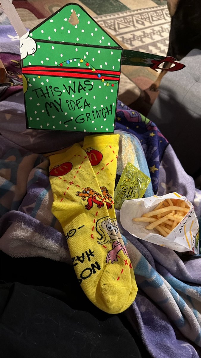 Lmao my wife got me the grinch meal I love it