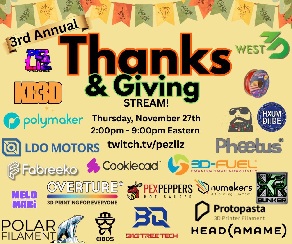 101 of 103 giveaway recipients have responded from Thursday’s Thanks &amp; Giving Stream! Thank you to all of the contributors and participants!