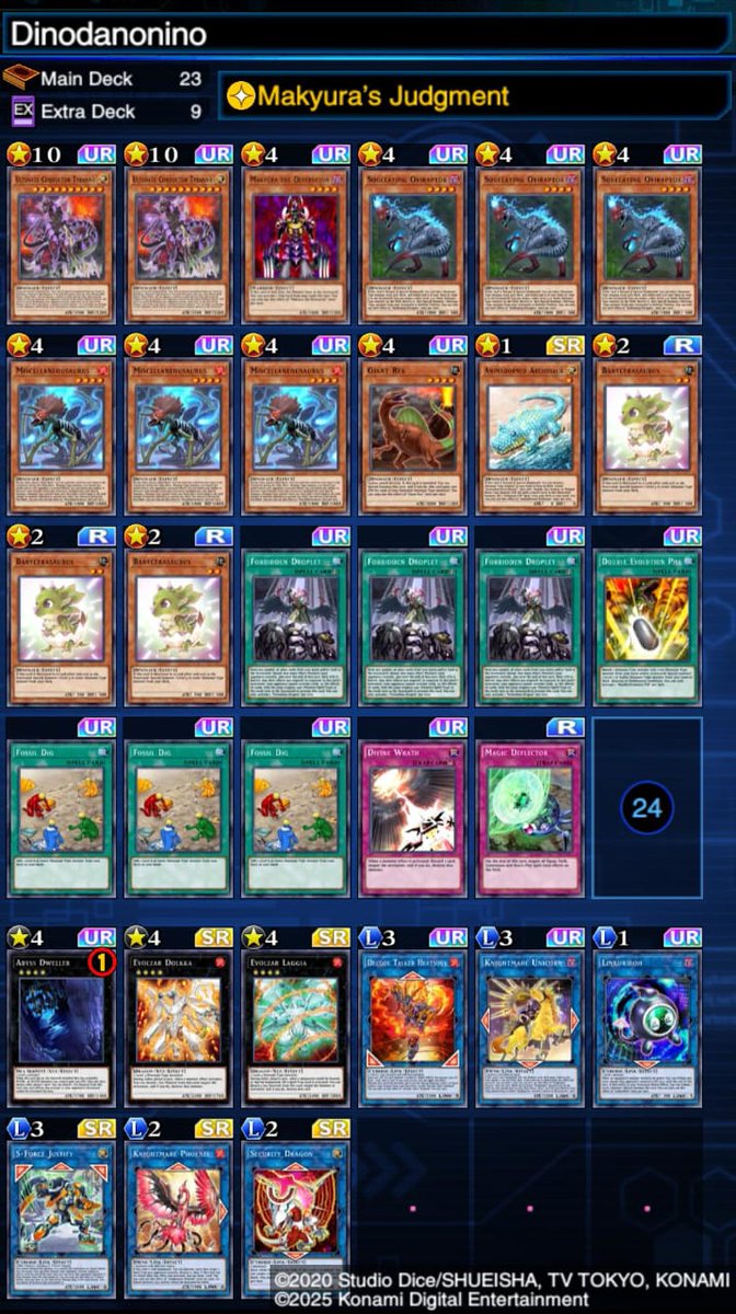 King of Games Dec 03, 2025 with Dinos!

Dinos (V1) : Legend Rank 1 ~ Legend Rank 5
Dinos (V2 Makyura) : Legend Rank 5 ~ KOG
