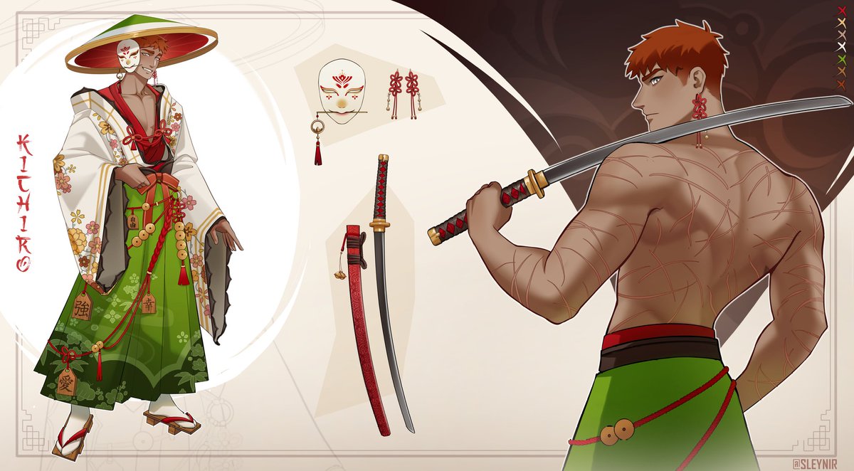 Sleynir's tweet image. ref sheet cmm  💚 
#Commission #VGen